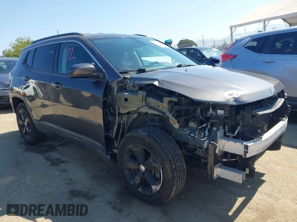 2021 Jeep Compass Latitude with VIN 3C4NJDBB1MT578819, listed as a IAAI auction lot 42288394 with 43,208 mi miles and . Bid and sale history available at DreamBid. Image 1.