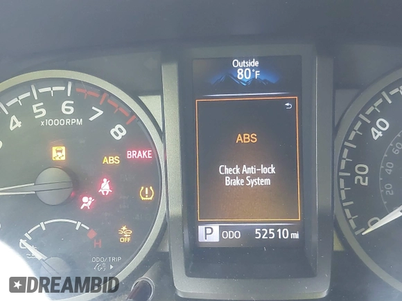 2021 Toyota Tacoma 4WD SR5 with VIN 3TMDZ5BN4MM106693, listed as a IAAI auction lot 41986838 with 52,510 mi miles. Bid and sale history available at carsss.com. Image 15.