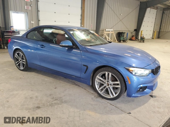 2019 BMW 4 Series 430i xDrive with VIN WBA4Z3C51KEF31360, listed as a Copart auction lot 52500085 with 55,753 mi miles and Salvage title. Bid and sale history available at DreamBid. Image 4.