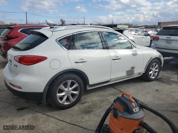 2010 Infiniti EX35 Journey with VIN JN1AJ0HR6AM755770, listed as a Copart auction lot 83471564 with 154,298 mi miles and Salvage Title. Bid and sale history available at carsss.com. Image 3.