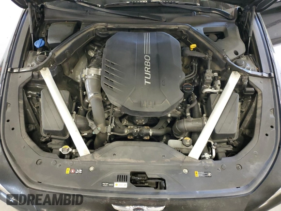 2019 Genesis G70 3.3T Advanced with VIN KMTG74LE6KU013986, listed as a Copart auction lot 55464795 with 110,519 mi miles and Clean Title. Bid and sale history available at carsss.com. Image 11.