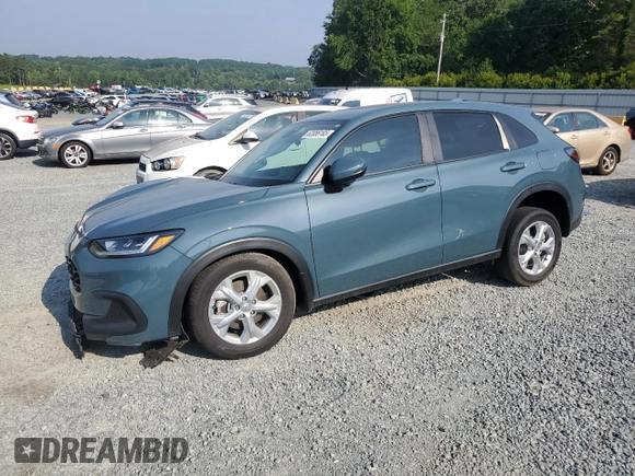 2023 Honda HR-V LX with VIN 3CZRZ1H3XPM730839, listed as a Copart auction lot 62086165 with 17,176 mi miles and Salvage title. Bid and sale history available at DreamBid. Image 1.