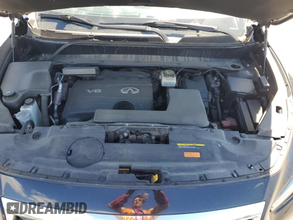 2019 Infiniti QX60 Luxe with VIN 5N1DL0MM4KC561711, listed as a Copart auction lot 57309695 with 46,642 mi miles and Salvage title. Bid and sale history available at DreamBid. Image 12.