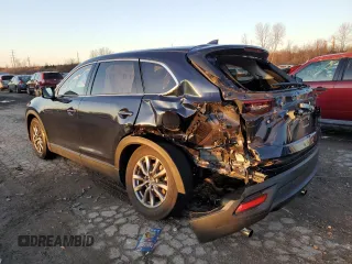 2022 Mazda CX-9 Touring with VIN JM3TCBCY4N0602027, listed as a Copart auction lot 85260034 with 27,407 mi miles and Salvage Title. Bid and sale history available at carsss.com. Image 2.