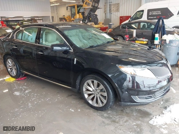 2015 Lincoln MKS with VIN 1LNHL9DK9FG604085, listed as a IAAI auction lot 41251811 with 58502 miles. Bid and sale history available at carsss.com. Image 1.