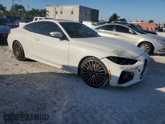 2021 BMW 4 Series 430i with VIN WBA53AP03MCG66105, listed as a Copart auction lot 88971625 with 69,236 mi miles and Salvage Title. Bid and sale history available at DreamBid. Image 4.