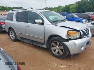 2014 Nissan Armada Platinum z VIN 5N1BA0ND5EN609740, wystawiony jako IAAI lot #42308325 z przebiegiem 197 675 mil mil oraz . Historia ofert i sprzedaży dostępna na DreamBid. Obrazek 1.