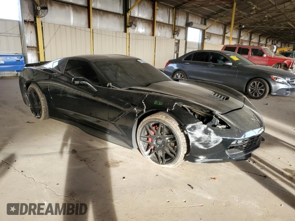 2016 Chevrolet Corvette 1LT with VIN 1G1YA2D78G5102817, listed as a Copart auction lot 84101424 with 21,021 mi miles and Salvage Title. Bid and sale history available at carsss.com. Image 4.