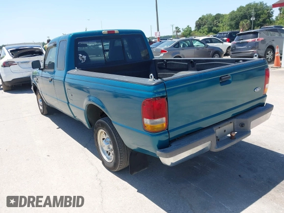 1995 Ford Ranger XL with VIN 1FTCR14A7SPA27802, listed as a IAAI auction lot 42020196 with 169,203 mi miles. Bid and sale history available at carsss.com. Image 3.