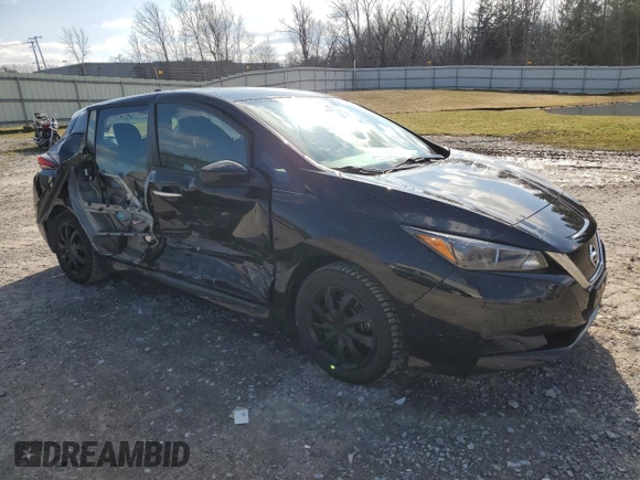 2022 Nissan LEAF S with VIN 1N4AZ1BVXNC563237, listed as a Copart auction lot 50106515 with 44,295 mi miles and Salvage Title. Bid and sale history available at DreamBid. Image 4.