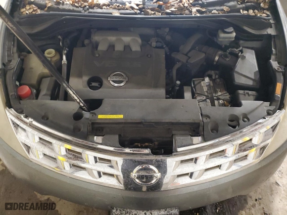 2005 Nissan Murano S with VIN JN8AZ08W35W419424, listed as a Copart auction lot 85877744 with 0 mi miles and Salvage Title. Bid and sale history available at carsss.com. Image 12.