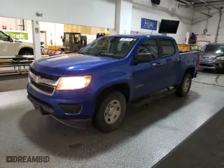 2018 Chevrolet Colorado 4WD Work Truck with VIN 1GCGTBENXJ1325966, listed as a Copart auction lot 42807745 with 124,433 mi miles and Clean Title. Bid and sale history available at carsss.com. Image 1.