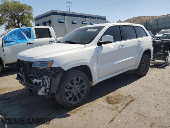 2018 Jeep Grand Cherokee High Altitude with VIN 1C4RJFCT8JC224727, listed as a Copart auction lot 55074305 with 65,514 mi miles and Salvage title. Bid and sale history available at DreamBid. Image 1.