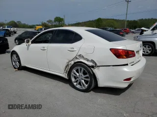 2006 Lexus IS 250 with VIN JTHBK262865016822, listed as a Copart auction lot 53750395 with 207,438 mi miles and Salvage Title. Bid and sale history available at DreamBid. Image 2.