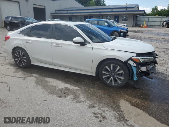 2022 Honda Civic EX with VIN JHMFE1F79NX003885, listed as a Copart auction lot 61275005 with 40,855 mi miles and Salvage title. Bid and sale history available at DreamBid. Image 4.