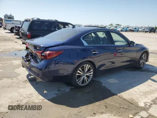 2021 Infiniti Q50 Signature Edition z VIN JN1EV7CP0MM705150, wystawiony jako Copart lot #46897655 z przebiegiem 23 688 mil mil oraz Czysty tytuł • Clean title. Historia ofert i sprzedaży dostępna na DreamBid. Obrazek 3.