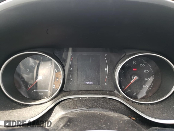 2019 Jeep Compass Latitude with VIN 3C4NJCBB6KT699854, listed as a Copart auction lot 48967185 with 17,666 mi miles and Salvage title. Bid and sale history available at DreamBid. Image 9.