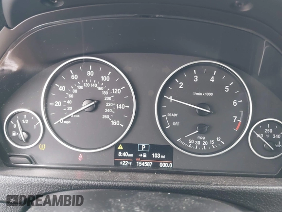 2014 BMW 3 Series 328i xDrive with VIN WBA3B3G56ENR83526, listed as a IAAI auction lot 41599262 with 154,587 mi miles and . Bid and sale history available at DreamBid. Image 7.