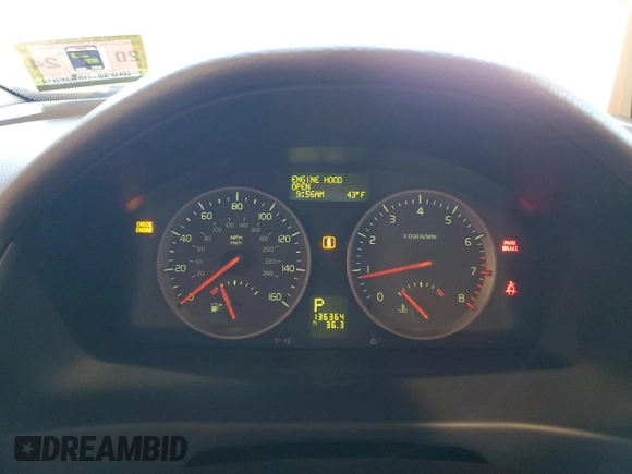 2007 Volvo S40 2.4L with VIN YV1MS382472303617, listed as a Copart auction lot 50399875 with 136,364 mi miles and Salvage Title. Bid and sale history available at carsss.com. Image 9.