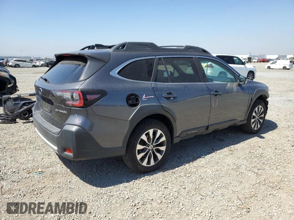 2023 Subaru Outback Limited with VIN 4S4BTANC2P3117043, listed as a Copart auction lot 61026805 with 38,190 mi miles and Salvage title. Bid and sale history available at DreamBid. Image 3.
