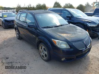 2005 Pontiac Vibe with VIN 5Y2SL63875Z458822, listed as a IAAI auction lot 41870237 with 213,015 mi miles. Bid and sale history available at carsss.com. Image 1.
