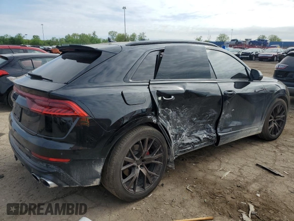 2023 Audi SQ8 Premium Plus z VIN WA1AWBF15PD043423, wystawiony jako Copart lot #53562584 z przebiegiem 17 521 mil mil oraz Czysty tytuł • Clean title. Historia ofert i sprzedaży dostępna na DreamBid. Obrazek 3.
