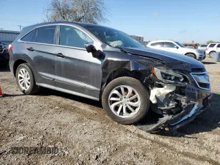 2016 Acura RDX Technology with VIN 5J8TB3H50GL002303, listed as a Copart auction lot 46504985 with 93,210 mi miles and Salvage Title. Bid and sale history available at DreamBid. Image 4.