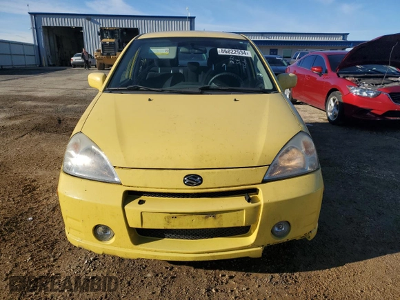 2003 Suzuki Aerio SX with VIN JS2RD41H635200160, listed as a Copart auction lot 86822934 with 111,721 mi miles and Non Repairable. Bid and sale history available at DreamBid. Image 5.