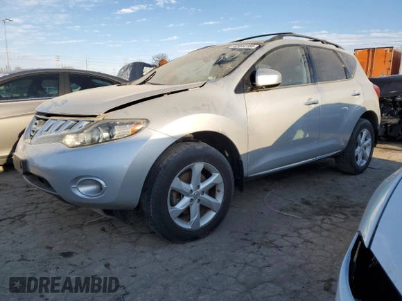 2010 Nissan Murano SL with VIN JN8AZ1MW7AW116149, listed as a Copart auction lot 42044185 with 0 mi miles and Non Repairable. Bid and sale history available at carsss.com. Image 1.