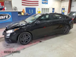 2021 Kia Forte GT-Line with VIN 3KPF34AD9ME331411, listed as a Copart auction lot 51669375 with 24,391 mi miles and Salvage Title. Bid and sale history available at carsss.com. Image 1.