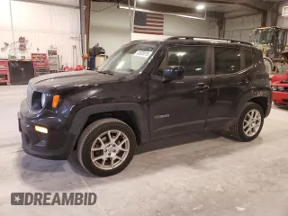 2020 Jeep Renegade Latitude with VIN ZACNJBBB1LPL47605, listed as a Copart auction lot 43620815 with 118,283 mi miles and Salvage Title. Bid and sale history available at carsss.com. Image 1.