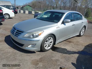 2012 Hyundai Genesis 3.8L with VIN KMHGC4DD8CU163384, listed as a IAAI auction lot 42058025 with 155,351 mi miles. Bid and sale history available at carsss.com. Image 2.