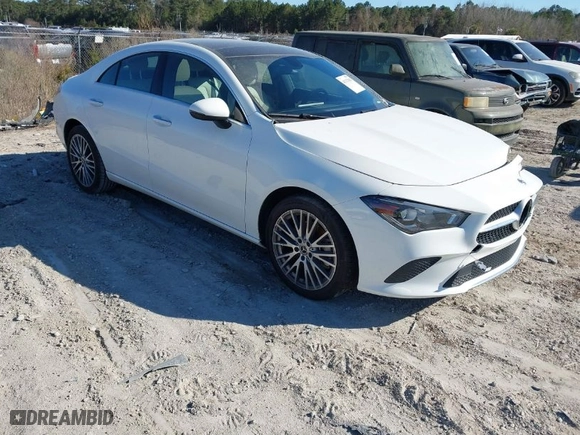 2022 Mercedes-Benz CLA with VIN W1K5J4GB8NN249535, listed as a IAAI auction lot 41717811 with 61,561 mi miles. Bid and sale history available at carsss.com. Image 1.