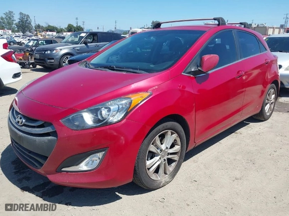 2015 Hyundai Elantra GT with VIN KMHD35LH8FU250557, listed as a IAAI auction lot 39748873 with NaN miles. Bid and sale history available at carsss.com. Image 2.