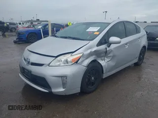 2012 Toyota Prius One with VIN JTDKN3DU6C5444029, listed as a IAAI auction lot 41895206 with 162,843 mi miles. Bid and sale history available at carsss.com. Image 2.