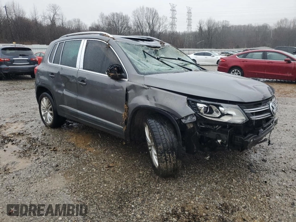 2016 Volkswagen Tiguan SE with VIN WVGAV7AX7GW561941, listed as a Copart auction lot 44717085 with Not provided miles and Salvage title. Bid and sale history available at DreamBid. Image 4.