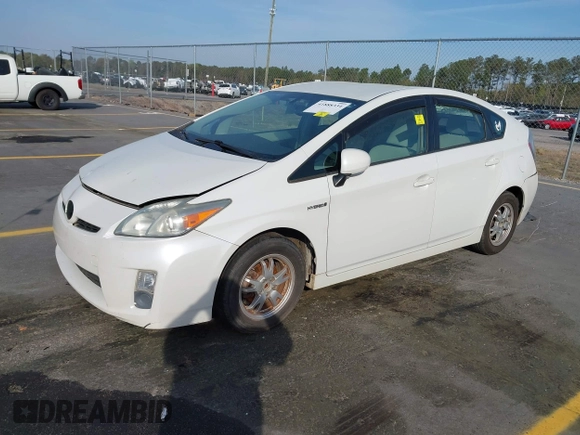 2010 Toyota Prius II with VIN JTDKN3DU5A0234077, listed as a IAAI auction lot 41888334 with 218,619 mi miles and . Bid and sale history available at carsss.com. Image 2.