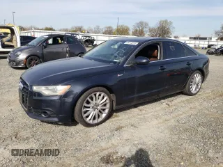 2013 Audi A6 3.0T Premium Plus with VIN WAUGGAFC8DN117509, listed as a Copart auction lot 48414515 with 168,072 mi miles and Clean Title. Bid and sale history available at carsss.com. Image 1.