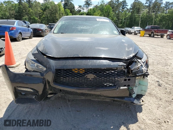 2015 Infiniti Q50 Premium with VIN JN1BV7APXFM348259, listed as a Copart auction lot 52522095 with 156,466 mi miles and Clean Title. Bid and sale history available at carsss.com. Image 5.