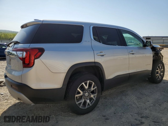 2020 GMC Acadia SLE with VIN 1GKKNKLA8LZ208318, listed as a Copart auction lot 53644795 with 48,267 mi miles and Salvage title. Bid and sale history available at DreamBid. Image 3.