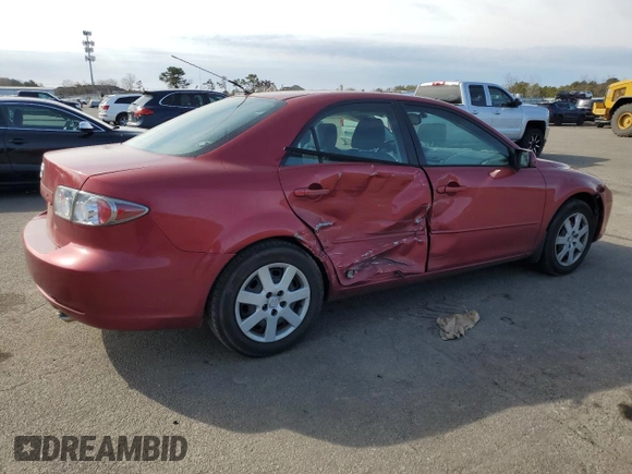 2006 Mazda 6 i with VIN 1YVFP80C065M63101, listed as a Copart auction lot 48554305 with 124,510 mi miles and Salvage Title. Bid and sale history available at carsss.com. Image 3.