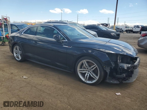 2018 Audi A5 Premium Plus with VIN WAUTNAF57JA005549, listed as a Copart auction lot 53814335 with 181,615 mi miles and Clean Title. Bid and sale history available at DreamBid. Image 4.
