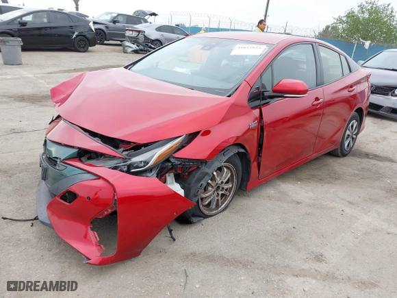 2017 Toyota Prius Prime Plus with VIN JTDKARFP4H3067791, listed as a IAAI auction lot 41872923 with 106,865 mi miles. Bid and sale history available at carsss.com. Image 17.