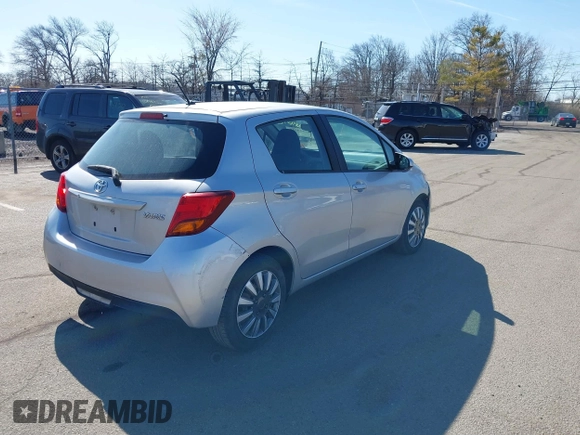 2015 Toyota Yaris L with VIN VNKKTUD38FA048576, listed as a IAAI auction lot 41823728 with 147,476 mi miles. Bid and sale history available at carsss.com. Image 4.