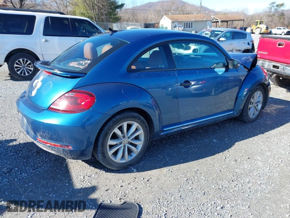 2017 Volkswagen Beetle 1.8T Fleet with VIN 3VWF17ATXHM630753, listed as a IAAI auction lot 41516106 with 62,841 mi miles. Bid and sale history available at carsss.com. Image 4.