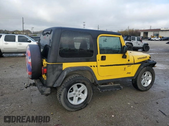 2002 Jeep Wrangler Sport with VIN 1J4FA49S12P708751, listed as a Copart auction lot 79415644 with 219,771 mi miles and Non Repairable. Bid and sale history available at carsss.com. Image 3.