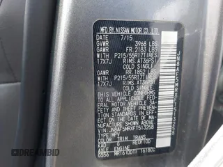 2015 Nissan Juke S with VIN JN8AF5MRXFT513258, listed as a IAAI auction lot 42213721 with 91,972 mi miles and . Bid and sale history available at DreamBid. Image 9.