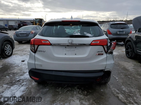 2021 Honda HR-V LX with VIN 3CZRU6H30MM708145, listed as a Copart auction lot 45362525 with 39,243 mi miles and Salvage Title. Bid and sale history available at carsss.com. Image 6.