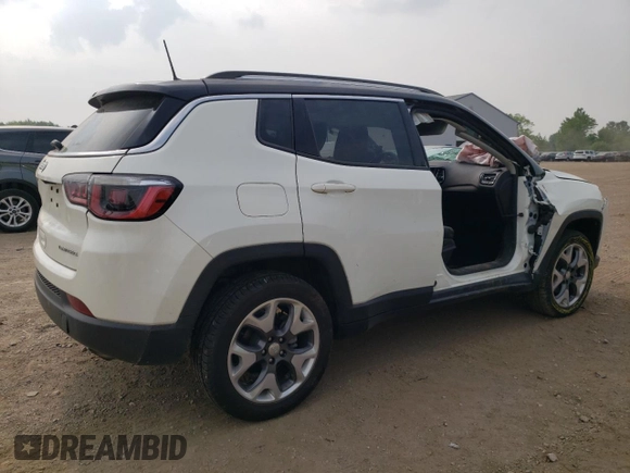 2020 Jeep Compass Limited z VIN 3C4NJDCB7LT221769, wystawiony jako Copart lot #59660955 z przebiegiem 76 822 mil mil oraz Szkoda całkowita • Salvage title. Historia ofert i sprzedaży dostępna na DreamBid. Obrazek 3.