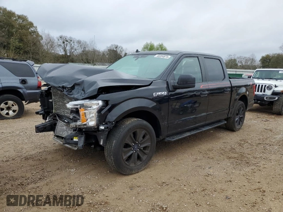 2020 Ford F-150 XL with VIN 1FTEW1CP2LFC63742, listed as a Copart auction lot 48354875 with 24,493 mi miles and Salvage Title. Bid and sale history available at DreamBid. Image 1.